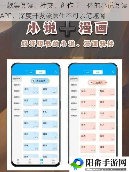 一款集阅读、社交、创作于一体的小说阅读 APP，深度开发梁医生不可以笔趣阁