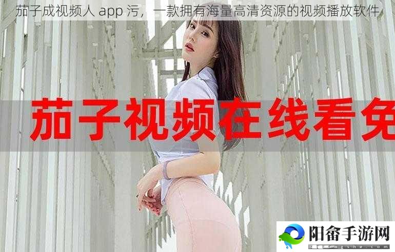 茄子成视频人 app 污，一款拥有海量高清资源的视频播放软件