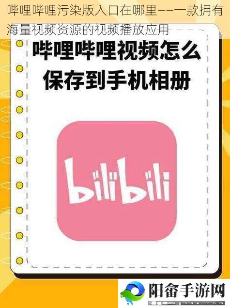 哔哩哔哩污染版入口在哪里——一款拥有海量视频资源的视频播放应用