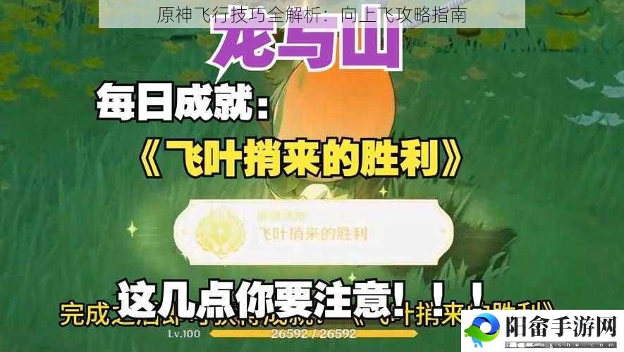 原神飞行技巧全解析：向上飞攻略指南