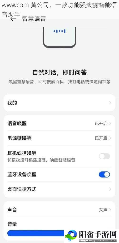 wwwcom 黄公司，一款功能强大的智能语音助手