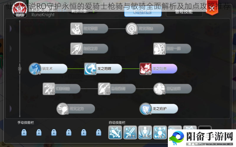 仙境传说RO守护永恒的爱骑士枪骑与敏骑全面解析及加点攻略推荐