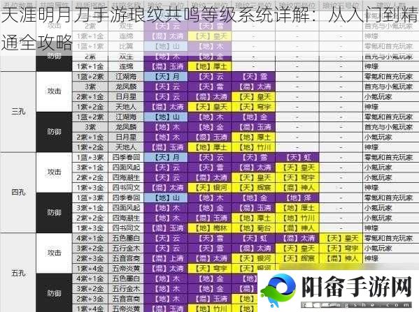 天涯明月刀手游琅纹共鸣等级系统详解：从入门到精通全攻略