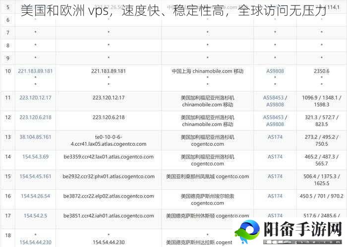 美国和欧洲 vps，速度快、稳定性高，全球访问无压力