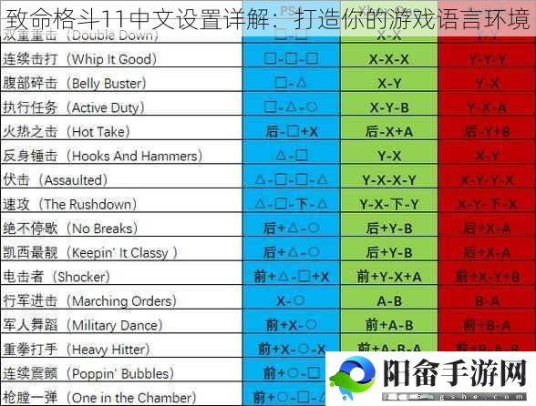 致命格斗11中文设置详解：打造你的游戏语言环境