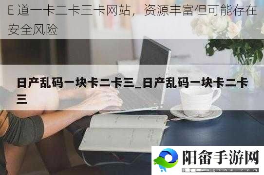 E 道一卡二卡三卡网站，资源丰富但可能存在安全风险