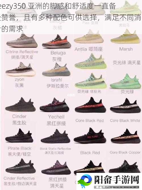 yeezy350 亚洲的脚感和舒适度一直备受赞誉，且有多种配色可供选择，满足不同消费者的需求