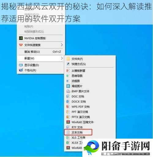 揭秘西域风云双开的秘诀：如何深入解读推荐适用的软件双开方案