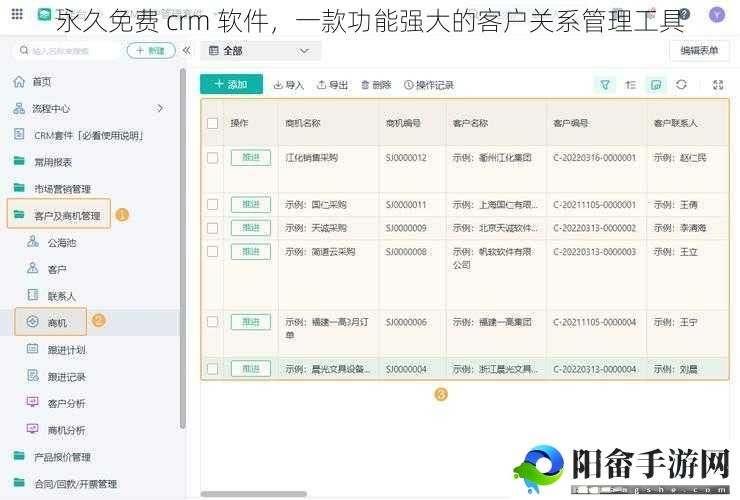 永久免费 crm 软件，一款功能强大的客户关系管理工具