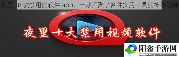 夜里 18 款禁用的软件 app，一款汇聚了各种实用工具的神秘软件