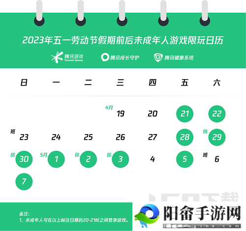 2023五一腾讯游戏可以玩多久 腾讯五一未成年防沉迷时间限玩表[多图]图片2