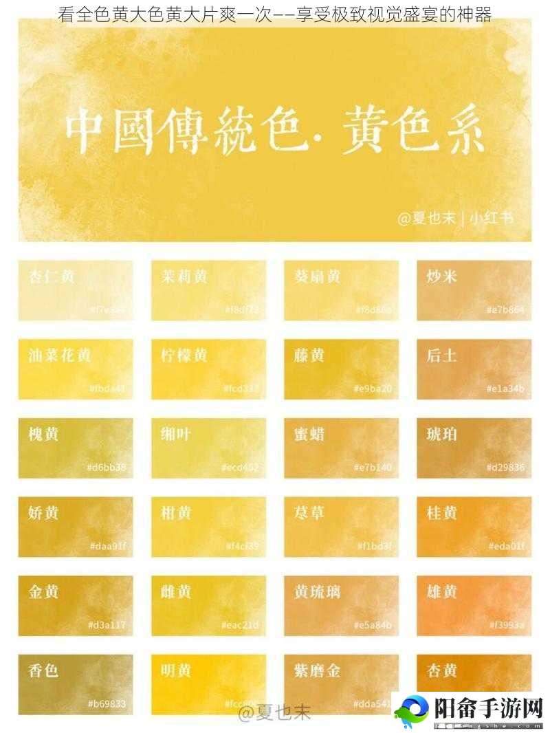 看全色黄大色黄大片爽一次——享受极致视觉盛宴的神器