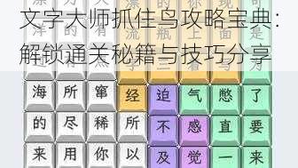 文字大师抓住鸟攻略宝典：解锁通关秘籍与技巧分享