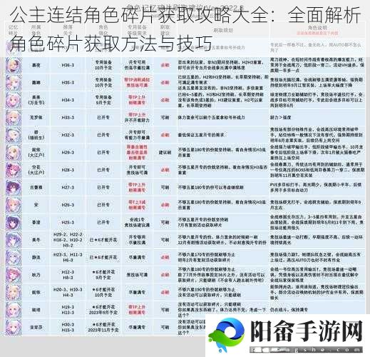 公主连结角色碎片获取攻略大全：全面解析角色碎片获取方法与技巧