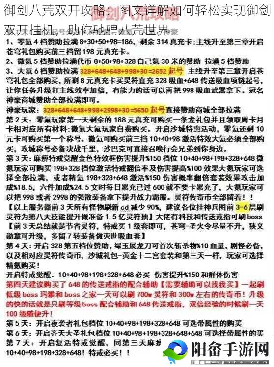 御剑八荒双开攻略：图文详解如何轻松实现御剑双开挂机，助你驰骋八荒世界